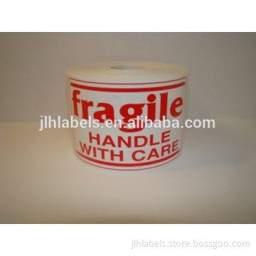 3x5 fragile RED & WHITE Handle with Care Shipping 500 Labels